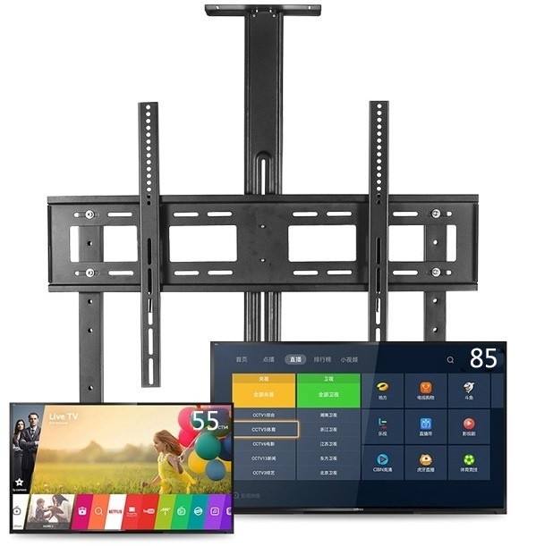 Stand TV mobil universal până la 80 kg – vedere frontală